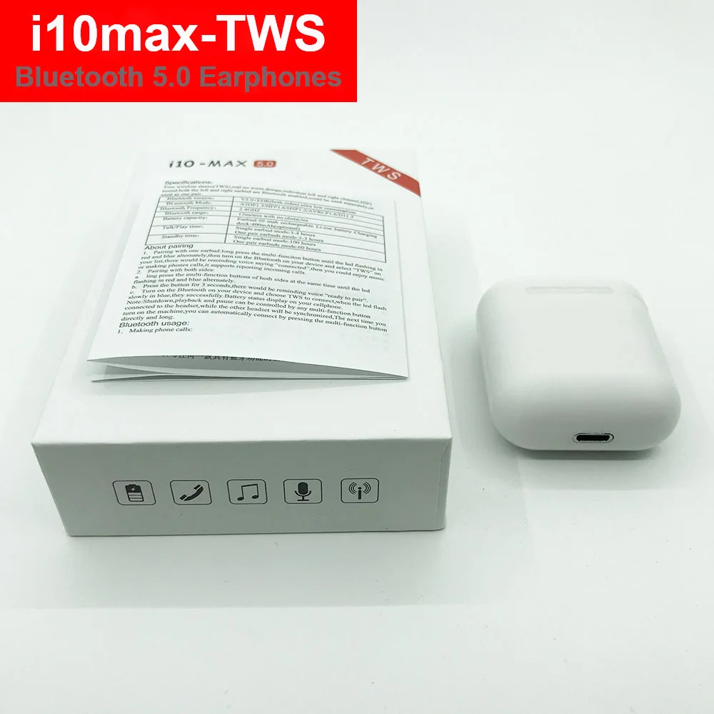 i18 i11 TWS мини беспроводные Bluetooth наушники inpods 12 i30 i10 max tws стерео наушники с зарядным устройством Mic