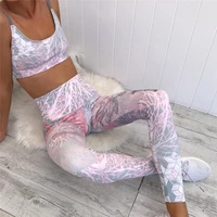 seamless yoga set sports bra and leggings jogging women gym set clothes seamless workout sports tights women fitness sports suit