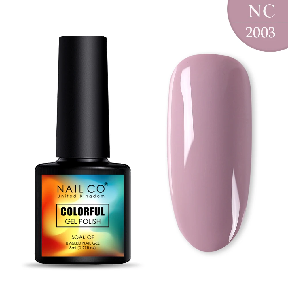 2003 NAILCO, новинка, 8 мл, 130 цветов, светодиодный Гель-лак для ногтей УФ гель для ногтей, салонный домашний лак, Гель-лак, гибридный, впитывающий - Цвет: 2003