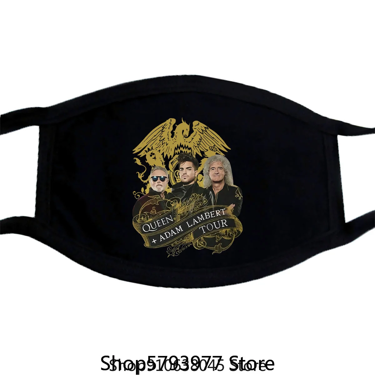 Маска Queen Adam Lambert The Rhapsody Tour 2020 черная размер S2Xl PM2.5 | Аксессуары для одежды