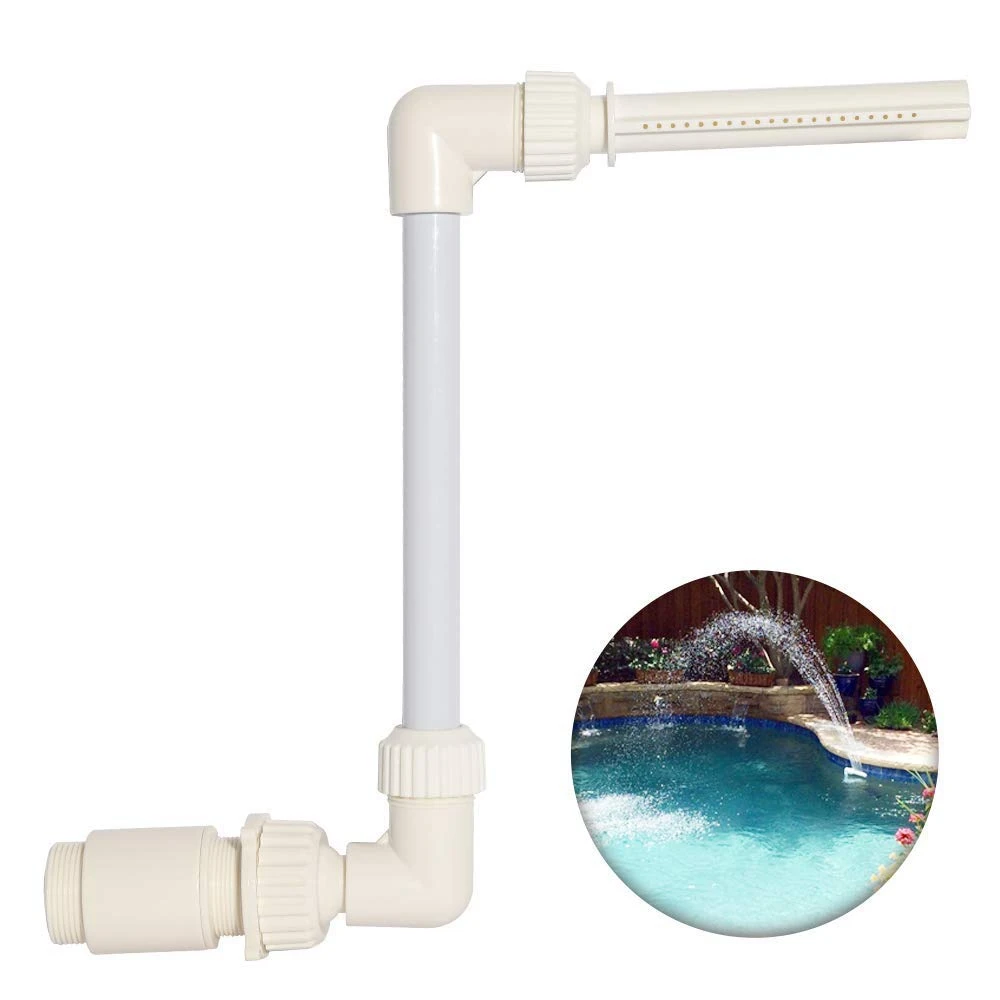 

Waterfall Pool Fountain Spray Pool Fountain Sprinklers Pool Decor Fits Most 1.5 Inch InGround Above Ground Threaded Return Jets