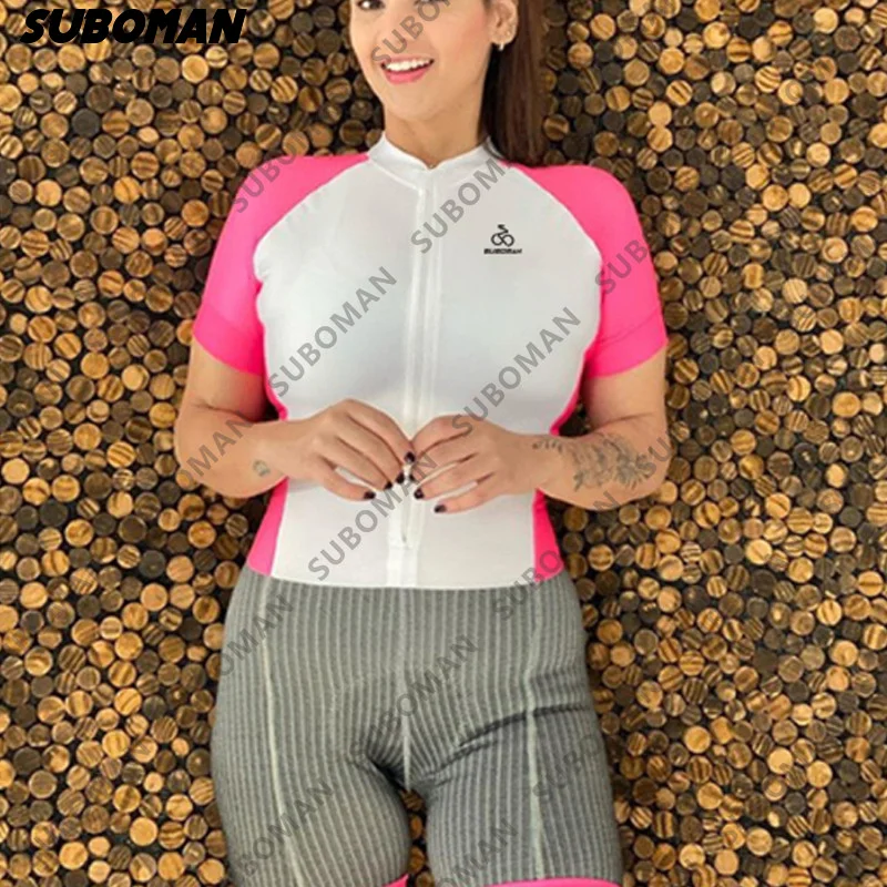 

2021 Sea road cycling long sleeve cycling jerseys female sisters outdoor ride bike clothing overalls comfortable tight jumpsuits