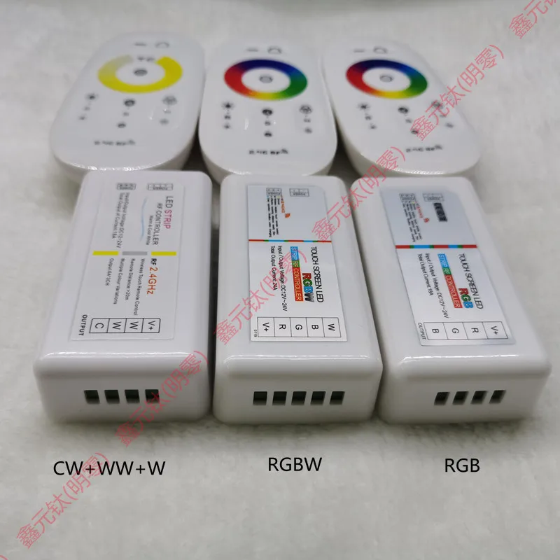 

2.4G Touch Screen LED RGB RGBW Controller Wireless DC12-24V RF Control For RGB RGBW Strip 640000 colours 18 24A remote control