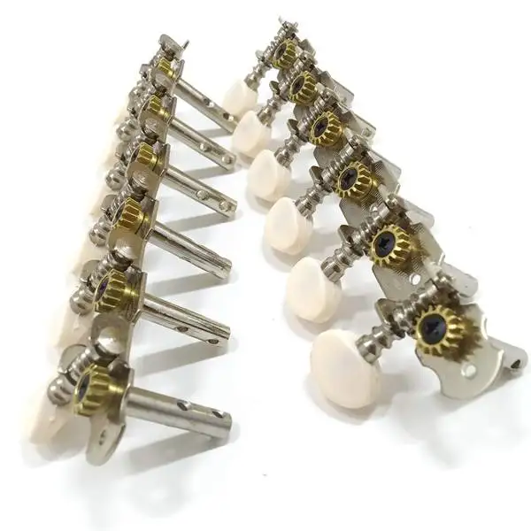 12 Strings Acoustic Guitar Tuning Pegs Chrome Plated Machine Heads 6L 6R Instruments Accessory Part | Спорт и развлечения