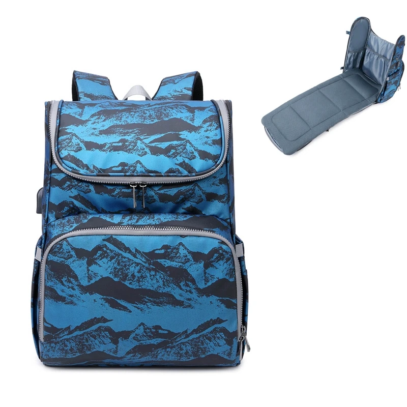 

Diaper Bag Backpack Foldable Baby Bed Multi-functional Waterproof Mummy Bag
