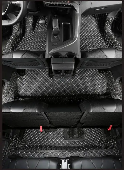 Хорошее качество! Полный комплект автомобильных ковриков для Peugeot 5008 7 мест 2022-2017