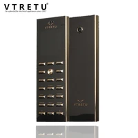 vtretu v02 luxury celulares dual sim bt dial mini card metal body key cell phone gsm senior bar russian