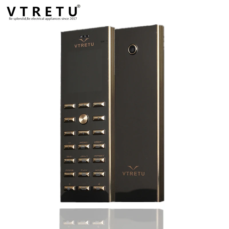 Роскошные сотовые телефоны VTRETU V02 две Sim-карты BT мини-карта металлический корпус