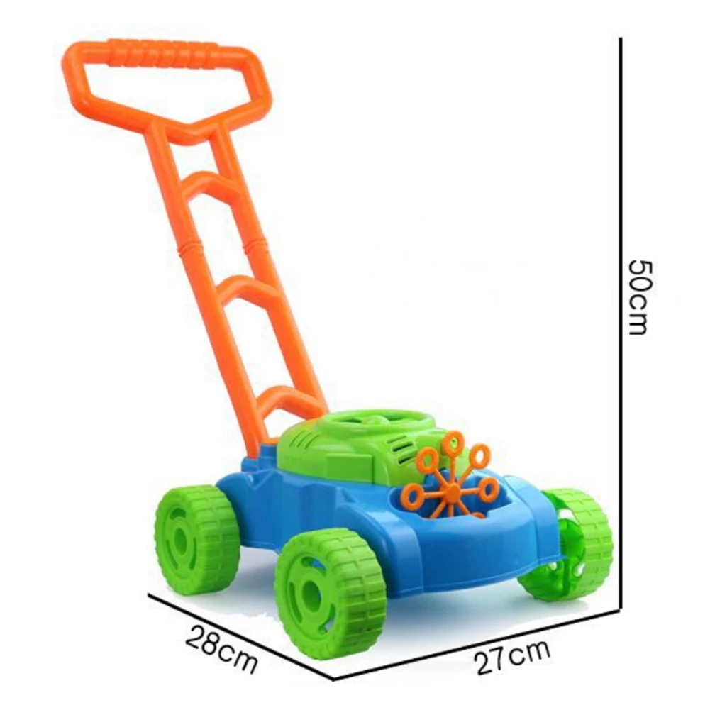 

Outdoor Bubble Machine Children's Hand Push Bubble Car Toy Automatic Bubble Blowing Tank Car With Music Kindergarten Toys