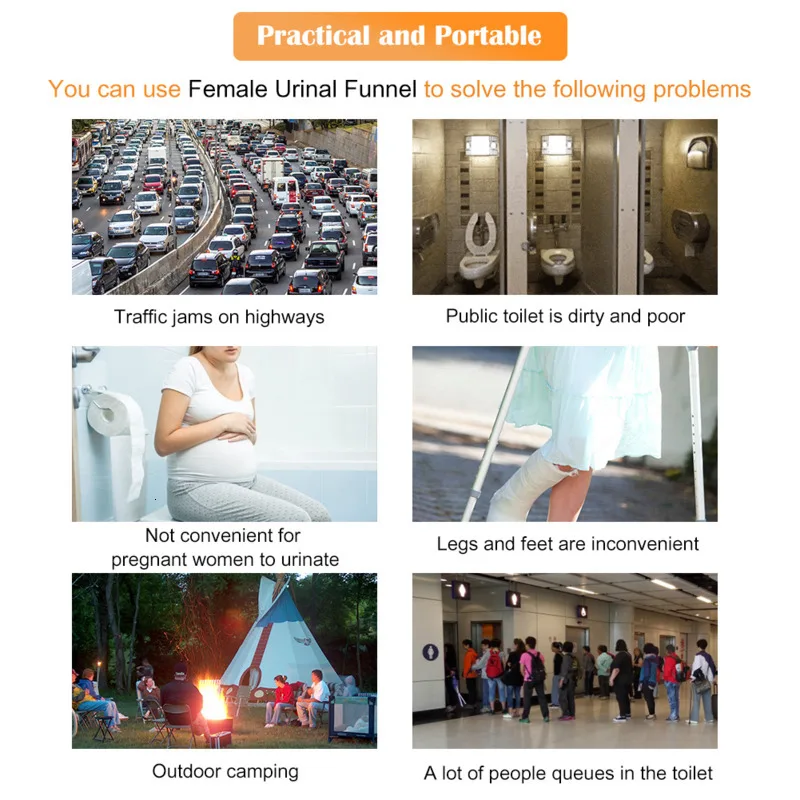 Женский писсуар desechables аварийный портативный поле стоящий долгое расстояние