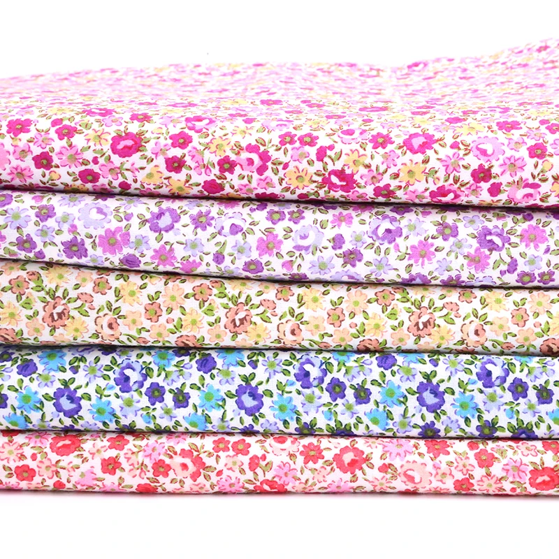 100% хлопчатобумажная ткань с принтом высококачественная для одежды платье сделай