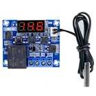Цифровой светодиодный регулятор температуры термостата, плата переключателя, цифровой контроль температуры, фотодетектор-40-120C для инкубатора, 12 В