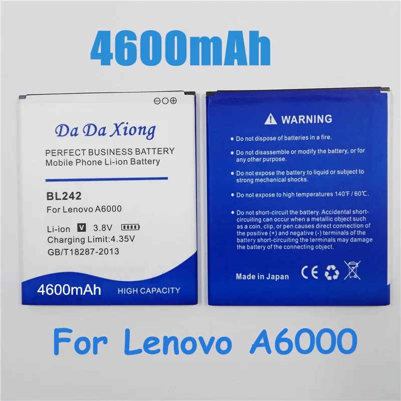 4600 мА/ч BL242 BL 242 батарея для Lenovo A6000 A6010 A3860 A3580 A3900 LeMeng K3 K30 T W плюс|battery for lenovo|battery forbl |