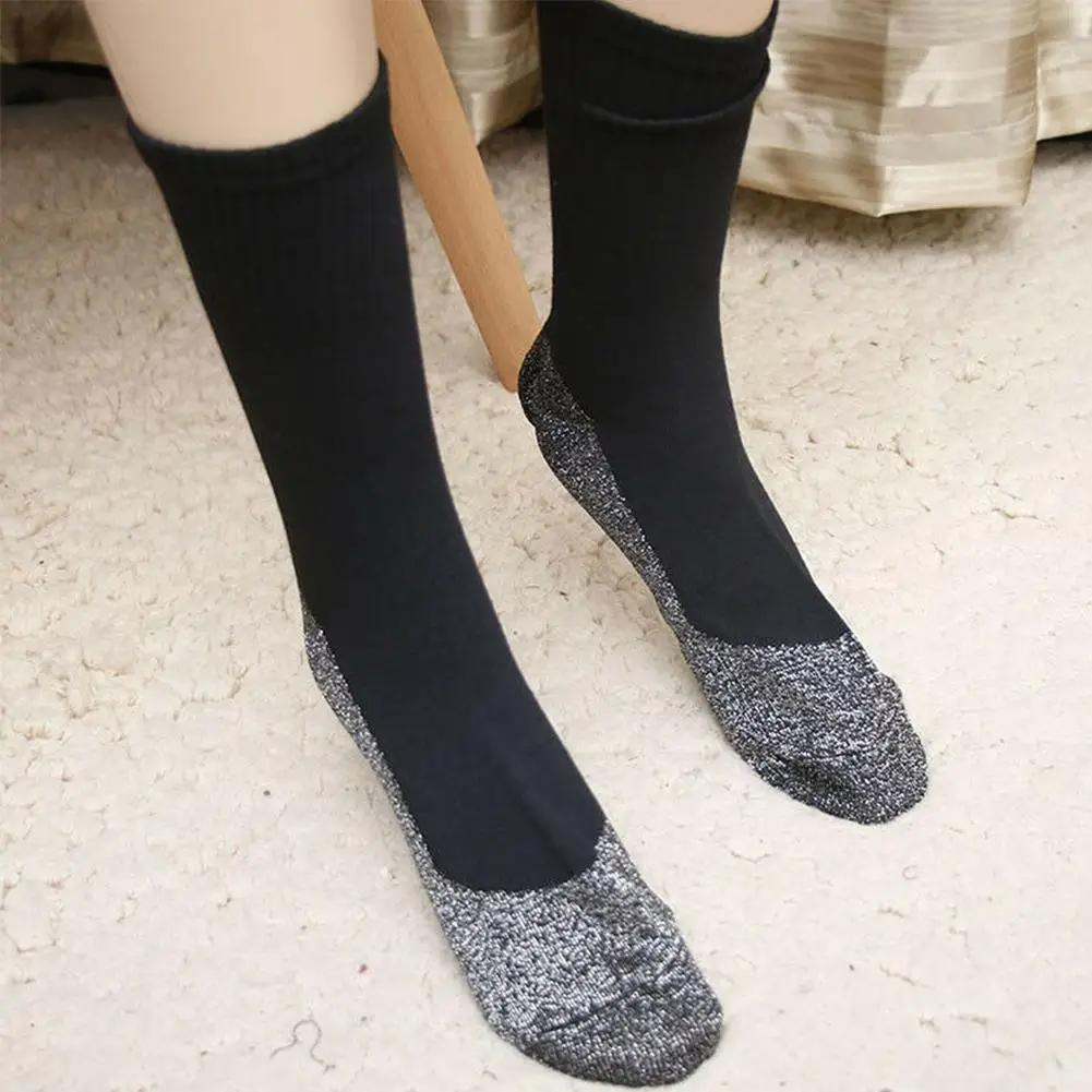 

1 pairs Winter Thermal Socks Aluminized Fibers Thicken Super Soft Unique Ultimate Comfort Socks Keep Foot Warm