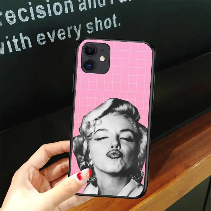 

Audrey Hepburn Marilyn Monroe Phone Case For Iphone 5 5S SE 6 6s 7 8 plus X Xr XS 11 12 Mini Pro Max Cover Fundas Coque