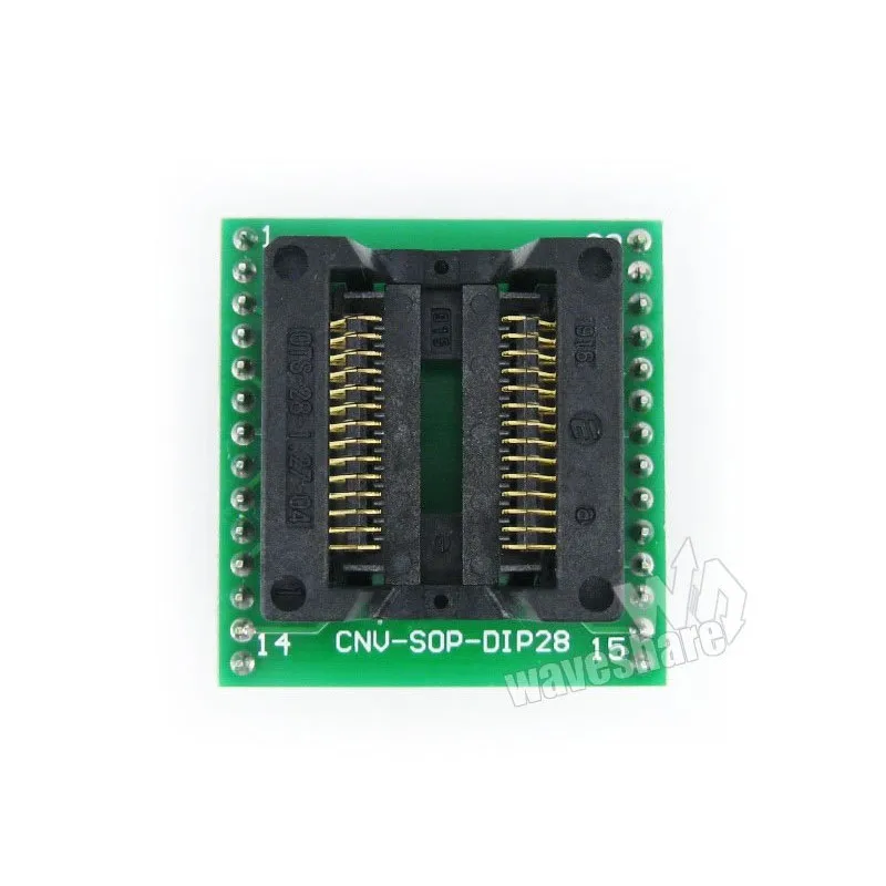 SO28 SOIC28 SOP28 до DIP28 (A) Φ Enplas IC АДАПТЕР тестовый разъем 1 27 мм Шаг 7 5 ширина | Электронные