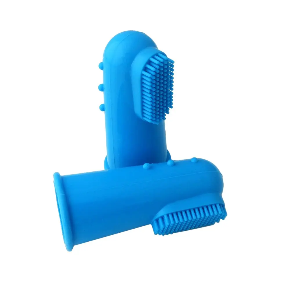 

Colorful Design Non-Toxic Soft Silicone Pet Finger Toothbrush Dogs Brush Bad Breath Tartar Teeth Care Cleaning Tool