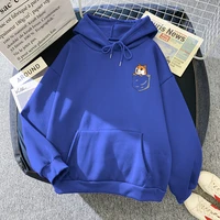 hot sale soft brand clothes pocket chest mark shiba inu printed mens sweatshirt thermal vintage mens hoodie large size hoodies