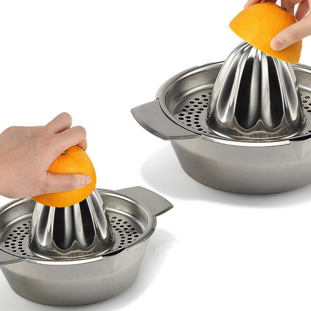 

Mini Juicer Orange Handle Lemon Juicer Manual Stainless Steel Juicer Press Squeezer Citrus Fruit Juicer Manual Extruder
