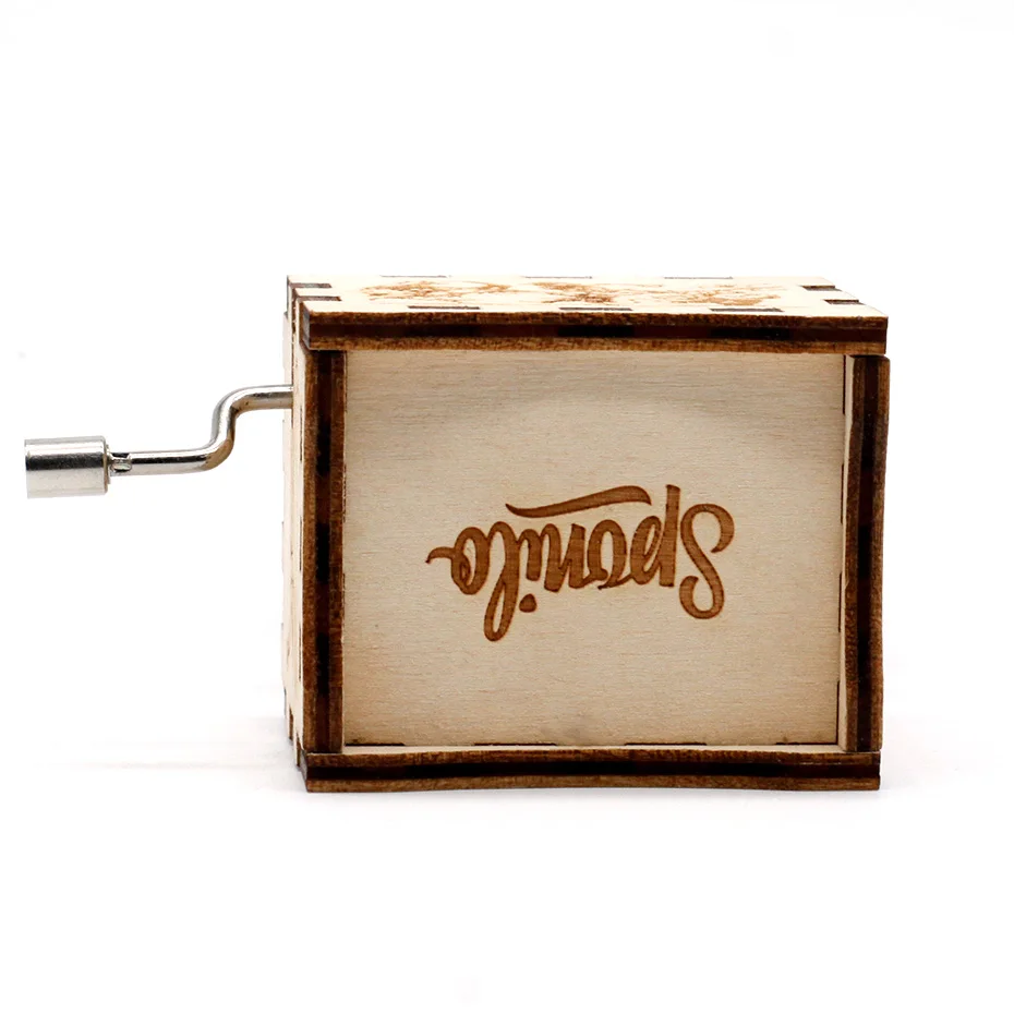 Деревянная музыкальная шкатулка ручной работы сделай сам тема Хэллоуина