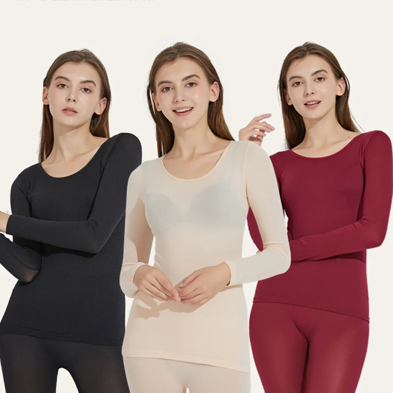 

Thermal Underwear Women Men Ultra-Soft Thermostatic Ultra-Thin Heating Winter Tight-Fitting Base TY66