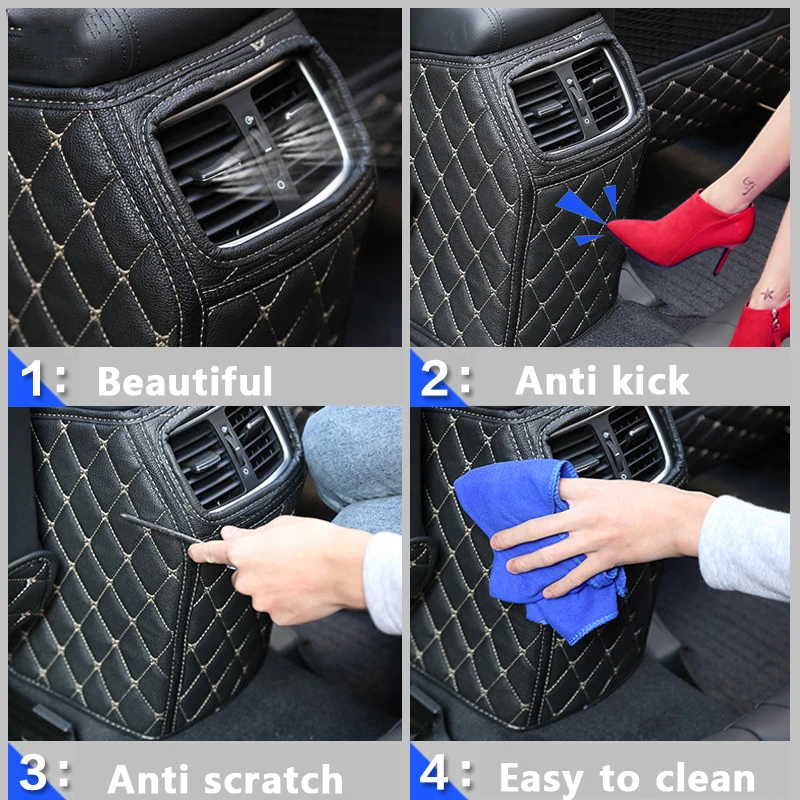 Кожаное сиденье автомобиля задняя крышка защищает грязи защитная подушечка для