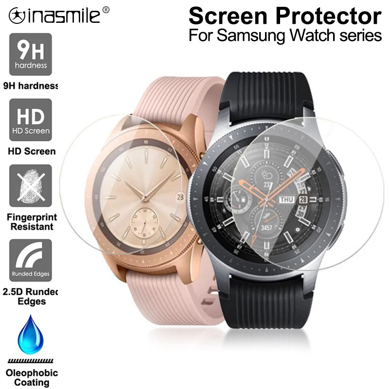 1/3 шт. закаленное стекло для часов Samsung Galaxy watch 42 мм 46 Gear sport S1 S2 S4 S3 мягкая пленка