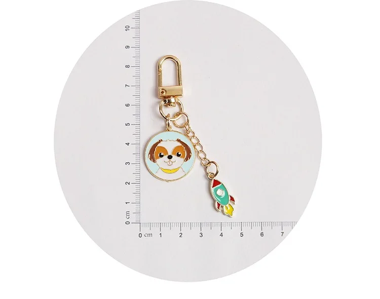 Прекрасный животное собаки брелок Шнауцер вельш корги брелки подарок для