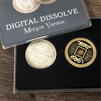 digital dissolve morgan version magic tricks coin visually change magia magician close up illusions gimmick props mentalism