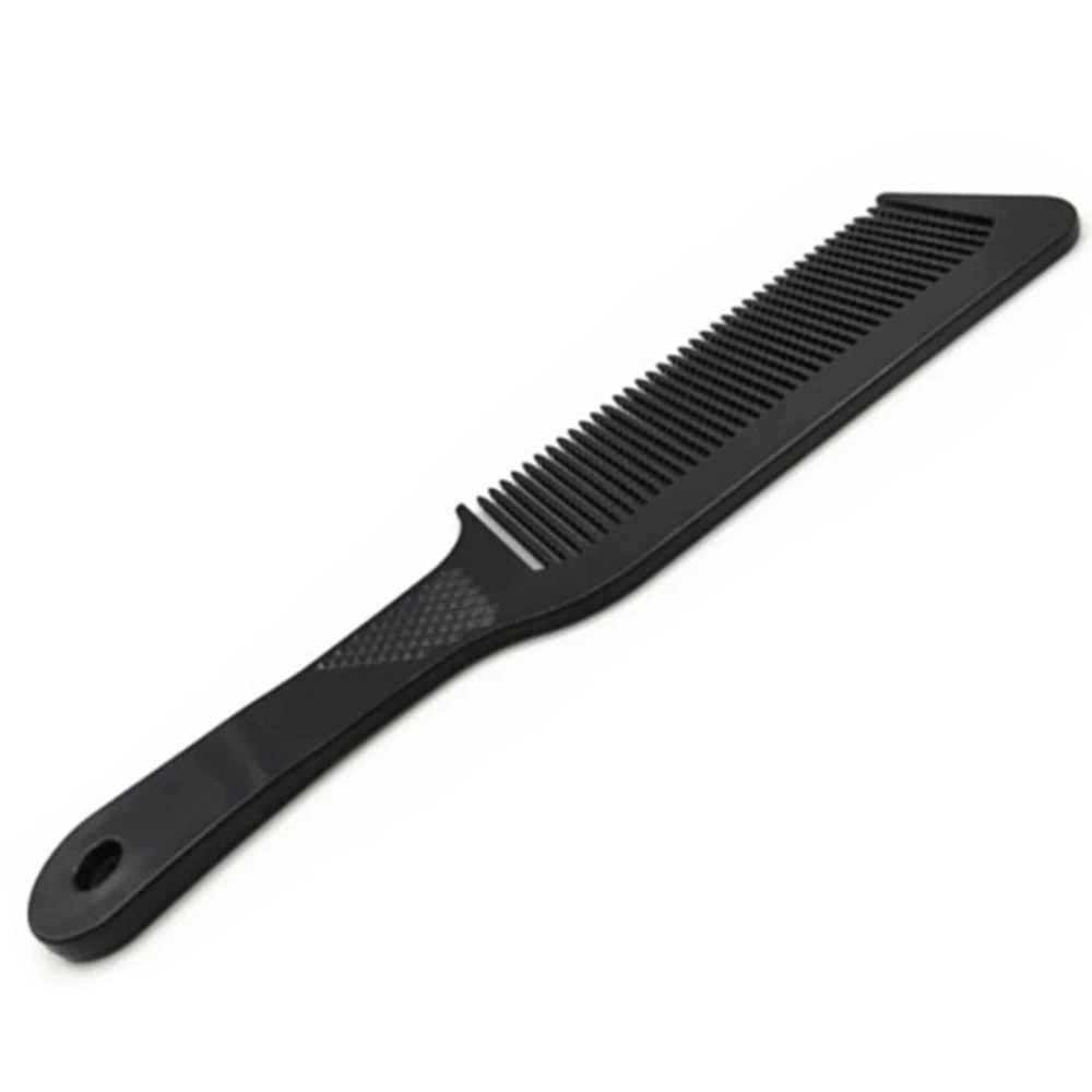 Чёрная статическая Расческа с длинными волнистыми зубцами карбоновая расческа