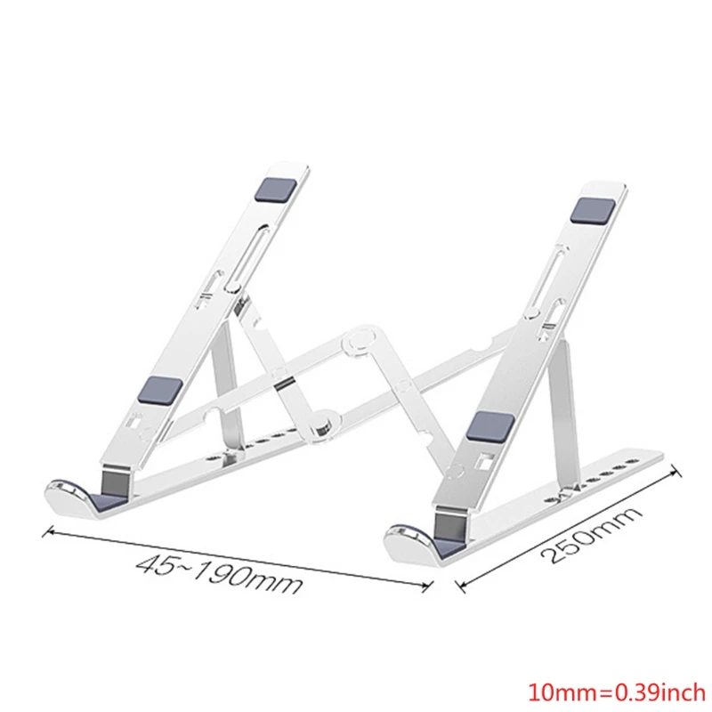 

Laptop Stand, Multi-Angle Adjustable Aluminum Notebook Stand, Foldable Non-Slip