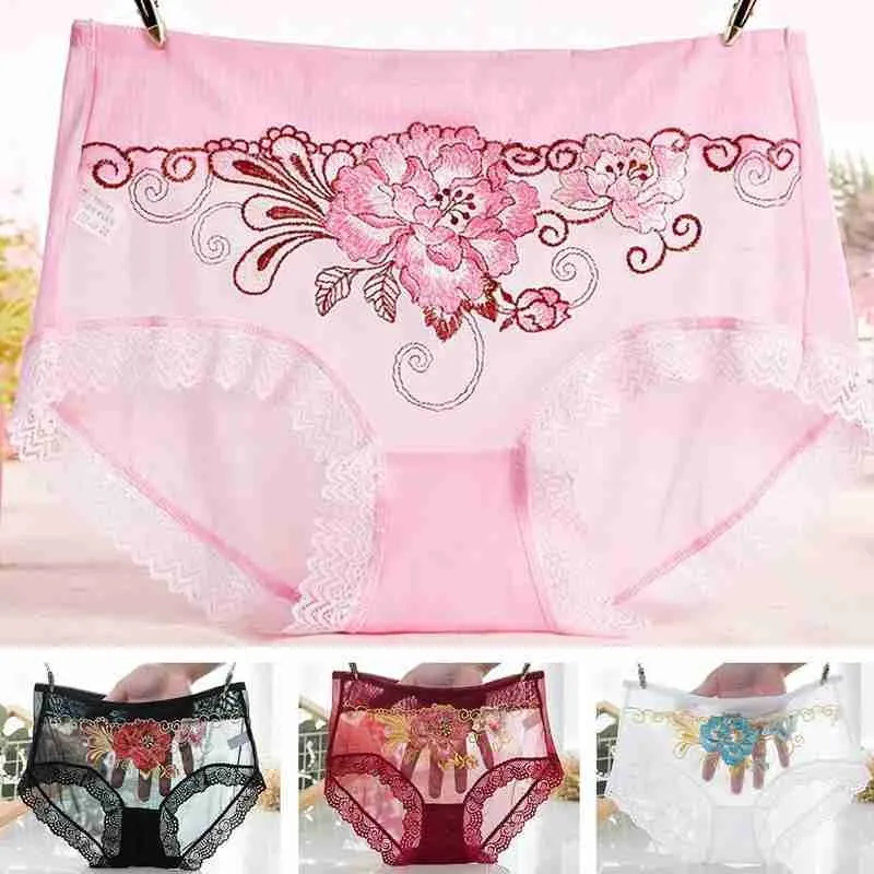 Трусики большого размера прозрачные сексуальные кружевные трусики с высокой