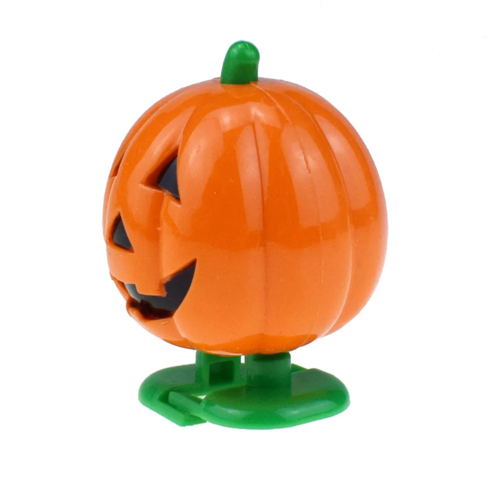 

4 Pcs 5x4CM Wind-up Toys Clockwork Waking Smile Face Pumpkins Holiday Party Favors (Orange)
