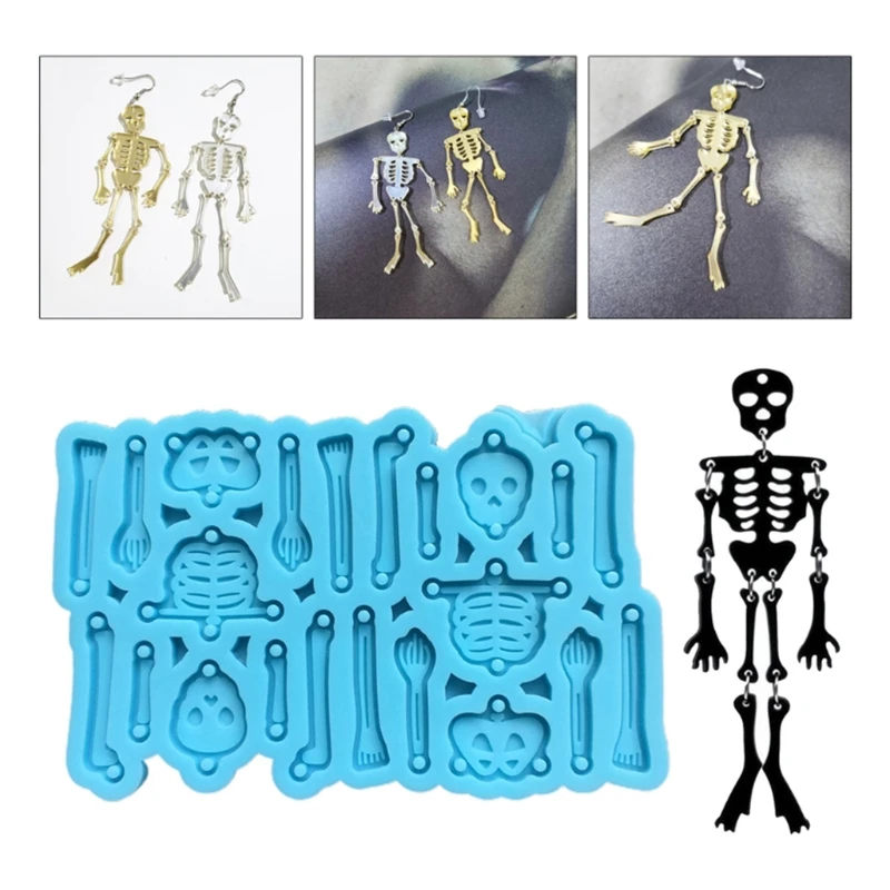 

Серьги-подвески в виде черепа летучей мыши, 2 шт./компл.