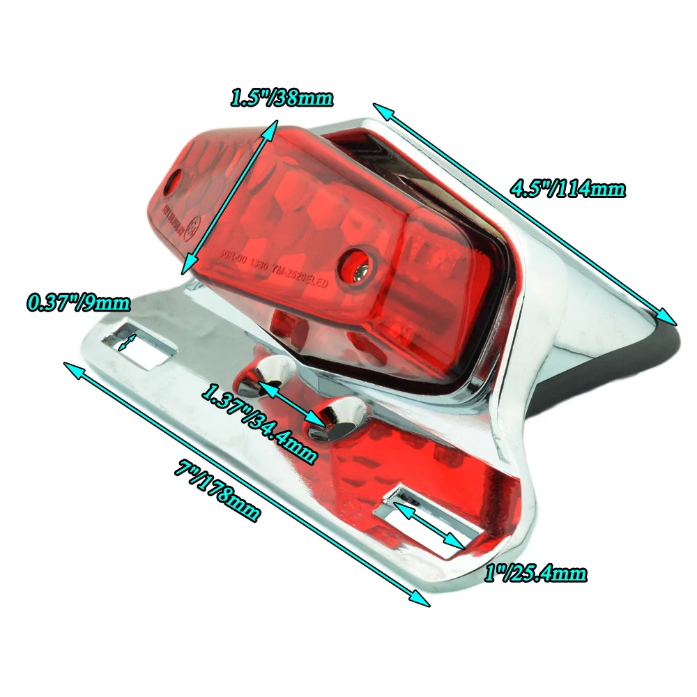Задний фонарь для мотоцикла Lucas задний стоп сигнал светодиодный номерной знак