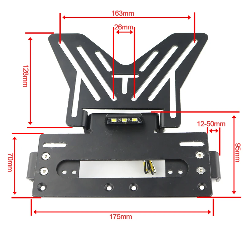 ХВОСТ TIdy Fender Eliminator Kit держатель номерного знака Кронштейн для Honda Suzuki Yamaha Kawasaki Triumph