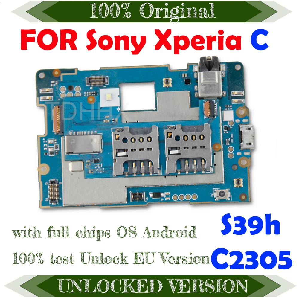 Полные логические платы для материнской Sony Xperia C S39h C2305 100% Оригинал разблокирован