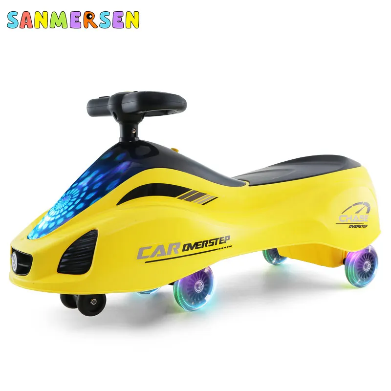 Улучшенный Многофункциональный Детский поворотный автомобиль самокат горка с