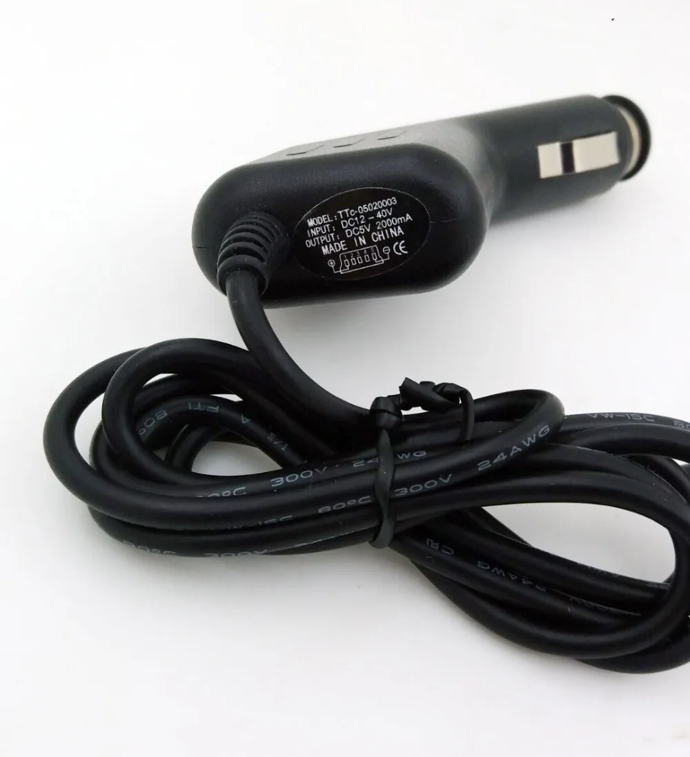 Универсальное автомобильное зарядное устройство 12 В Mini USB адаптер питания для