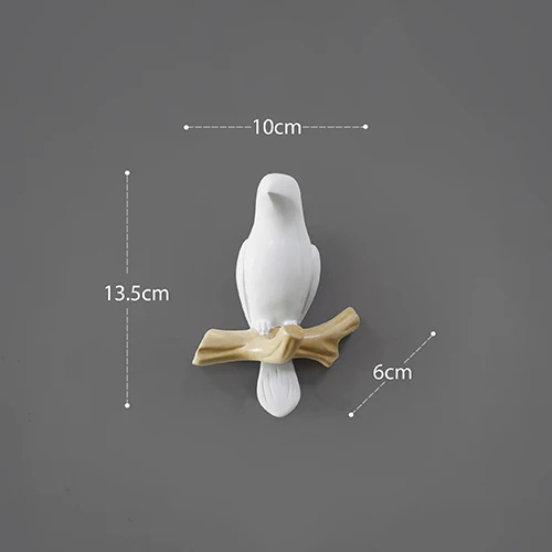 

Wall Decorations Home Accessories Living Room Hanger Resin Bird Hanger Key Kitchen Coat Clothes Towel Hooks Hat Handbag Holder