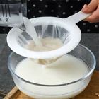Кухонная сетчатая фильтровальная ложка для подходящего соевого молока кофе молока йогурта 100200400 сетчатая кухонная нейлоновая ультра-тонкая сетка
