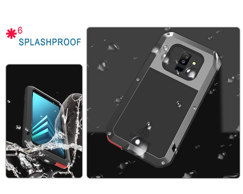 Металлический чехол для samsung Galaxy A6 чехол A8 противоударный чехол 360 полный корпус защитный чехол для samsung A6 Plus A 6