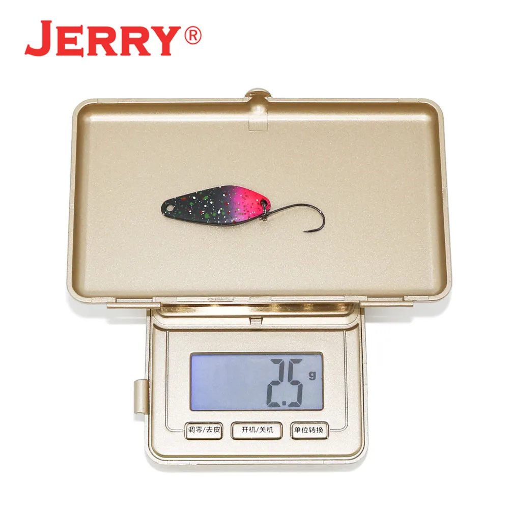 Jerry Драко литья Сверхлегкая металлическая ложка для рыбалки одинарный крючок