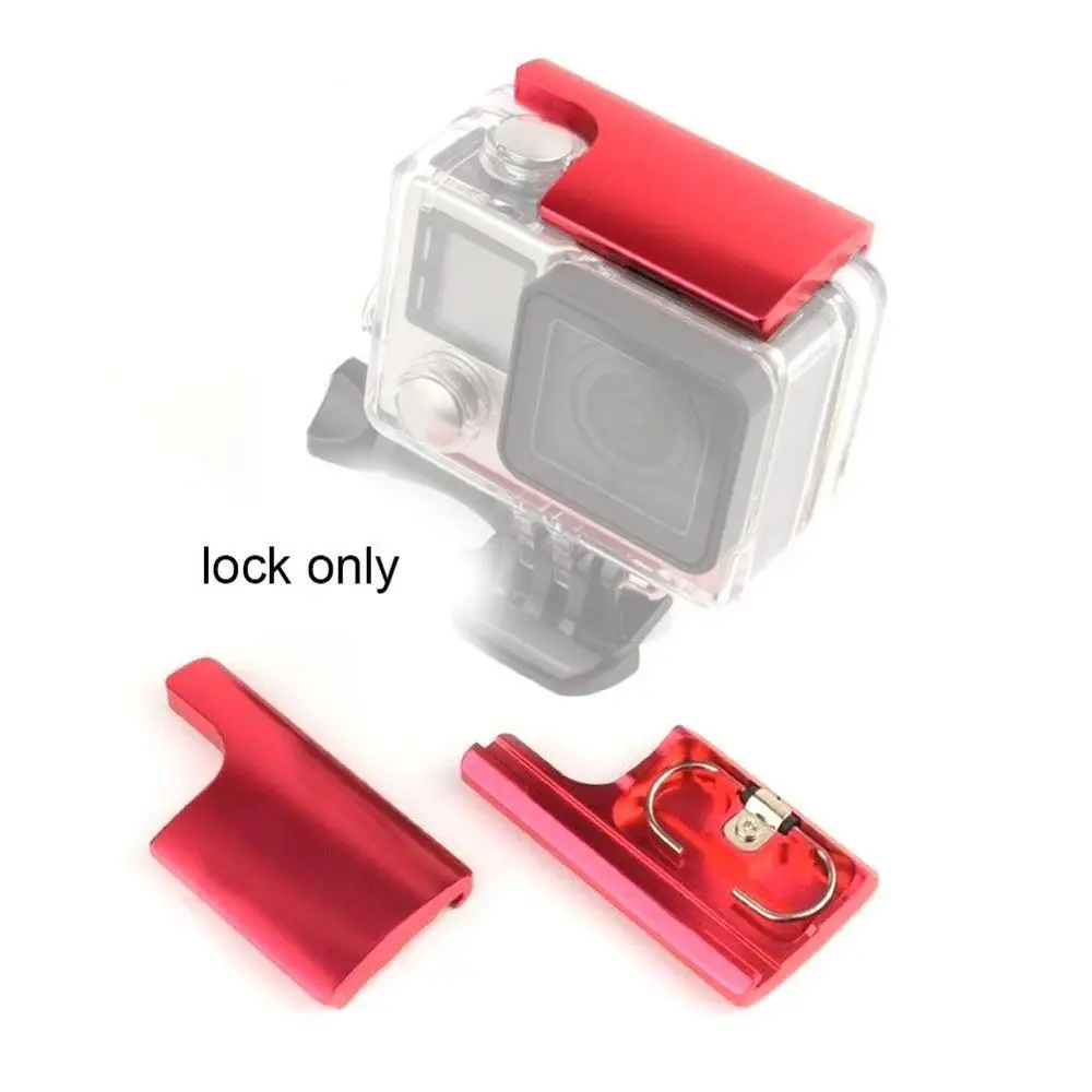1 шт. пластиковый зажим для замка Gopro Hero 3 + 4 черное серебристое крепление