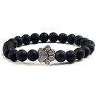 Браслет с бусинами из натурального камня, 8 мм