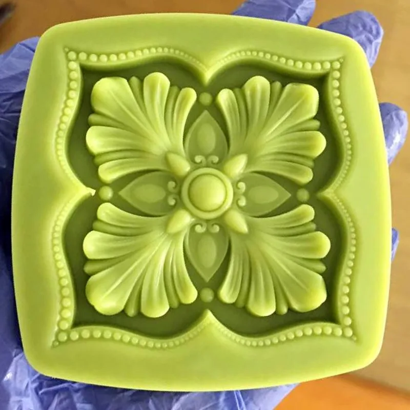 Classical Handmade Soap Mold Scented Wax Melt Molds DIY Flower Silicone Molds For Soap Making