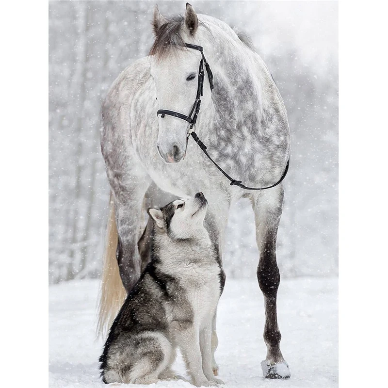 

Diamond Painting Horse Diamond Embroidery Dog Diamond Mosaic Sale Full Diamond Square Animal Rhinestone Picture Home Decor
