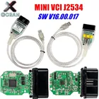 Новейшая версия V16.00.017 MINI VCI интерфейс для TOYOTA TIS Techstream minivci FT232RQ FT232RL Chip J2534 OBD2, диагностический инструмент