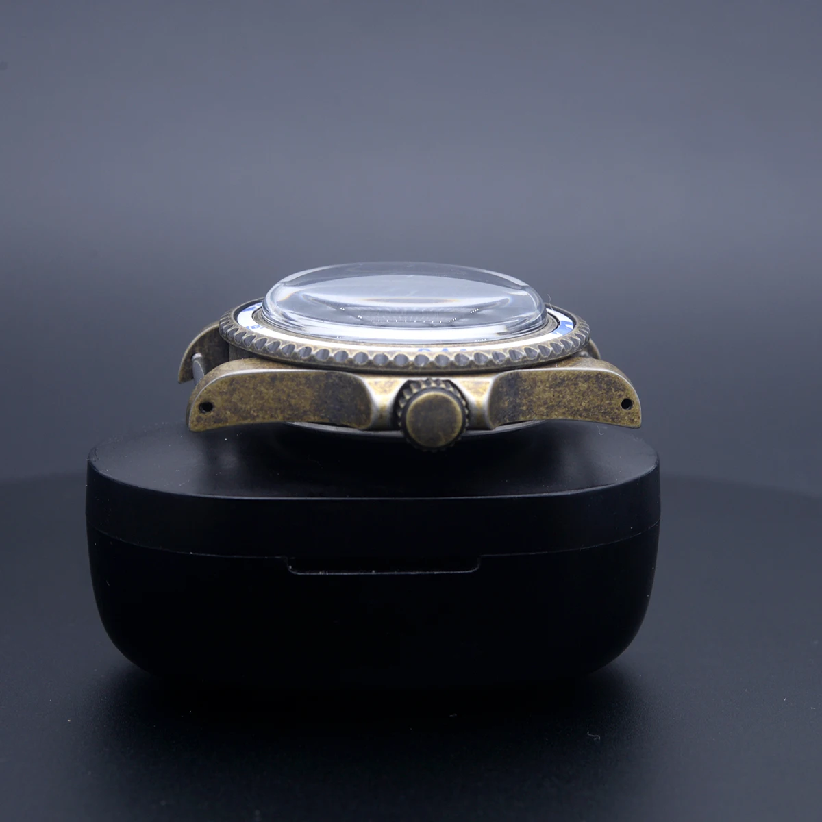 

Stainless Steel Bronze Retro Watch Case Arched Glass For Seiko SK007 SKX009 NH35 NH36 Automatic Movement Water Resistance Case