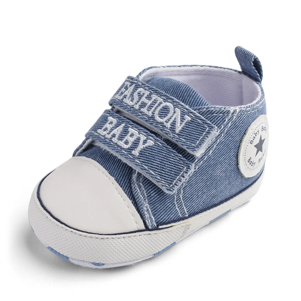 

Baby Shoes For Newborn Baby Boy Girl Star Sneaker Soft Anti-Slip Sole Infant First Walkers Toddler Casual Canvas Crib Shoes
